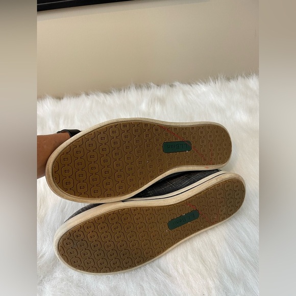 LL Bean Casual canvas Gray Boat Shoes with White Laces - Picture 7 of 13